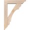 Ekena Millwork Olympic Traditional Smooth Bracket w/ Offset Brace, Douglas Fir, 5 1/2"W x 22"D x 30"H BKT0604X22X30OLY01SDF - alternate 2